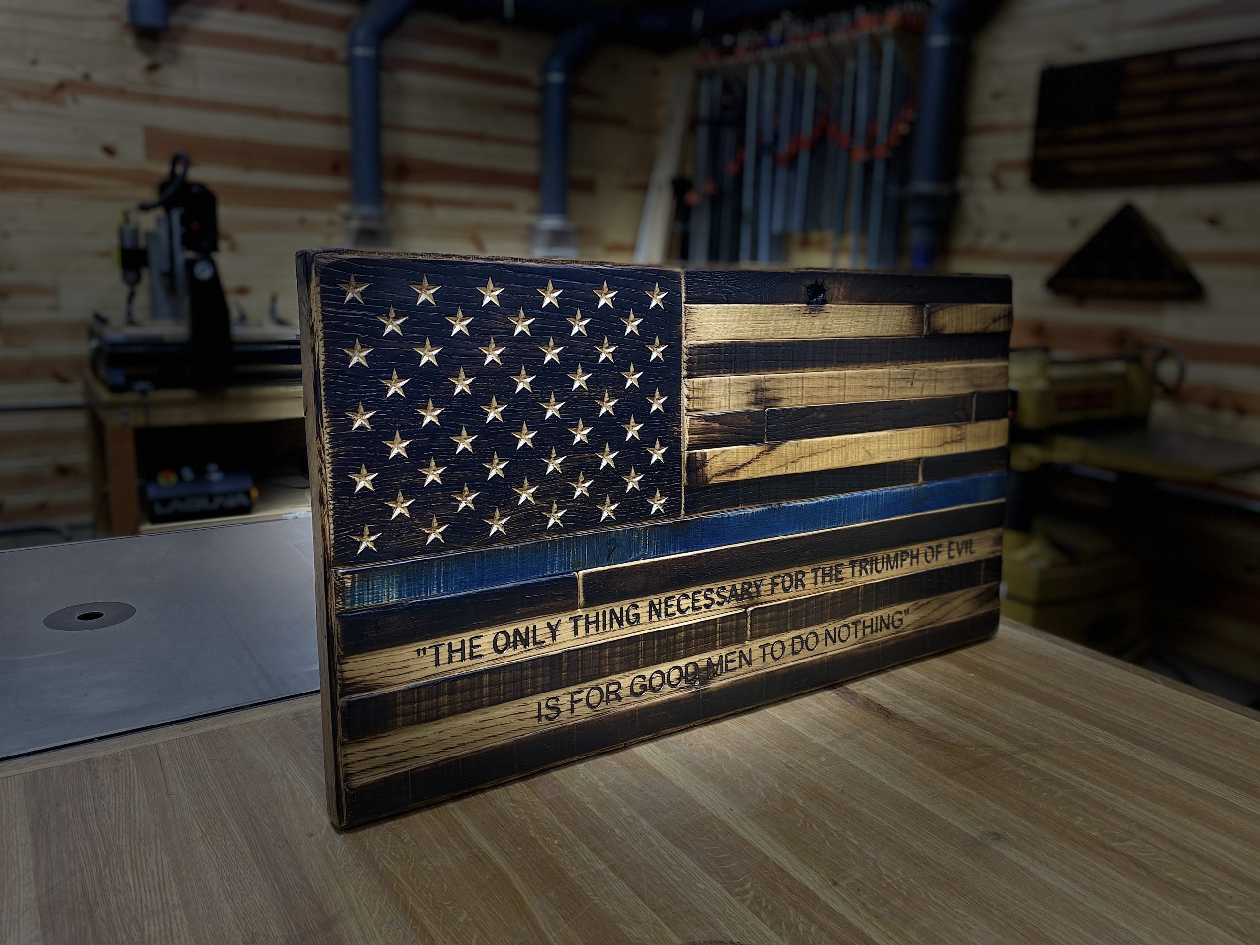 'Thin Blue Line' American Flag - Image 12