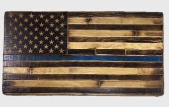 'Thin Blue Line' American Flag