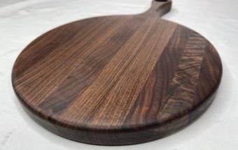 Round Walnut Bread Board