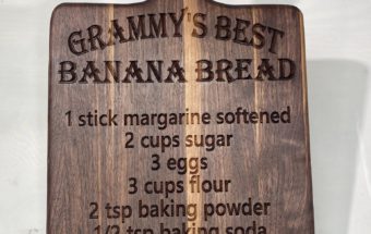 'Family Recipe' Bread Board