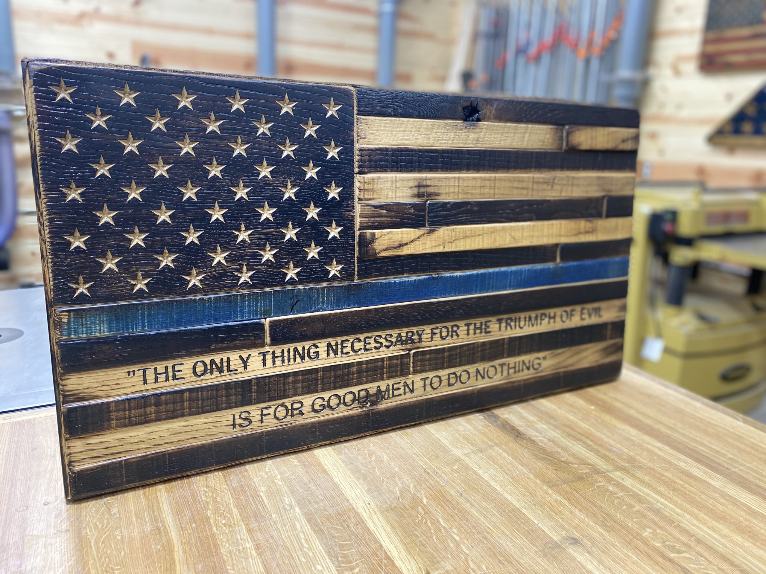 'Thin Blue Line' American Flag - Image 3