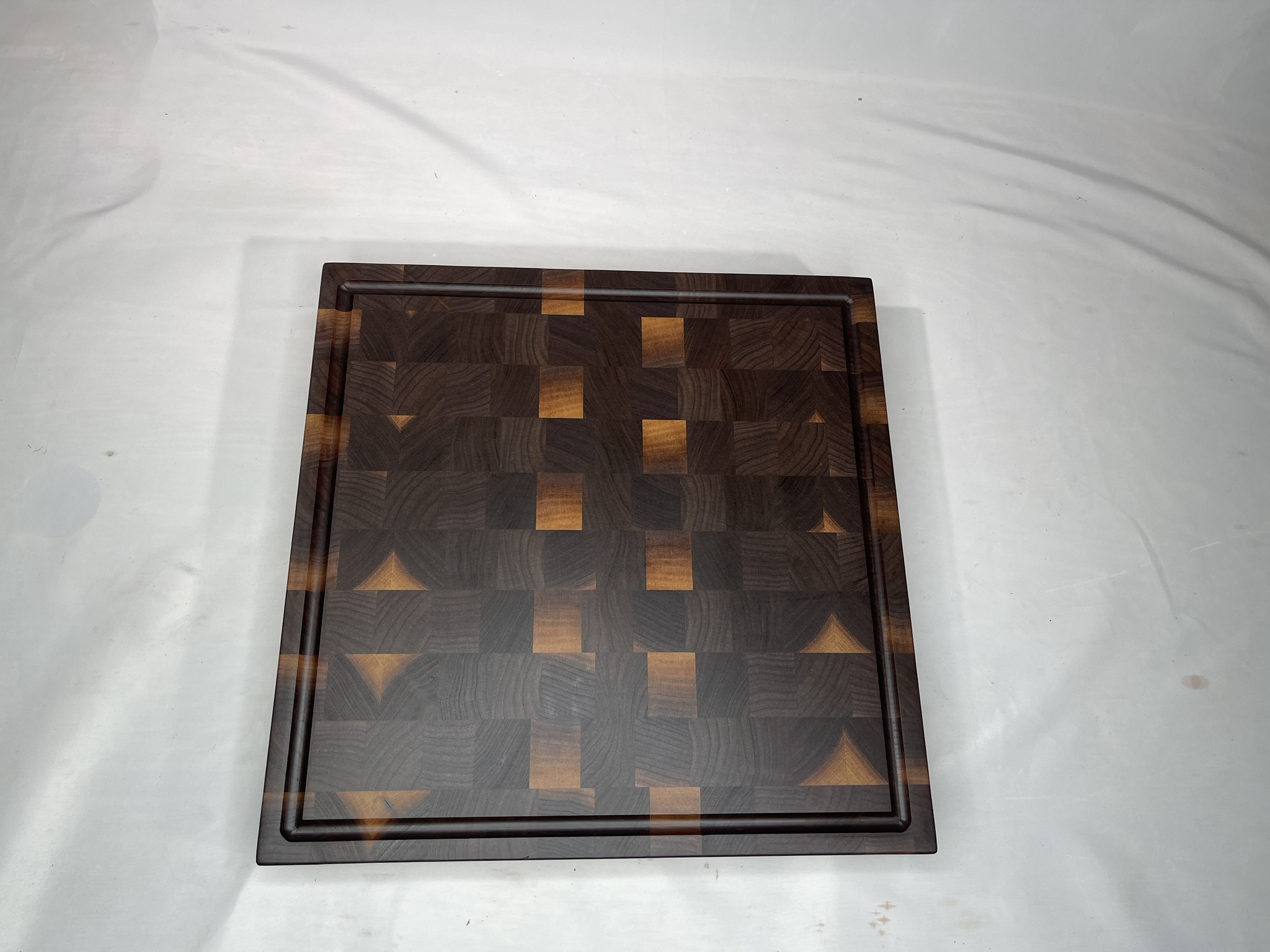 Square End Grain Cutting Board (2"x16"x16") - Image 11